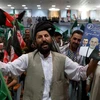Những người ủng hộ Tổng thống Afghanistan Ashraf Ghani tại cuộc bầu cử ở Kabul. (Nguồn: Reuters)