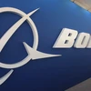 Biểu tượng của Hãng sản xuất máy bay của Mỹ Boeing. (Ảnh: AFP/TTXVN)