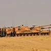 Xe quân sự của Thổ Nhĩ Kỳ tại Tal Abyad, miền bắc Syria. (Ảnh: THX/TTXVN)