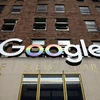 Logo Google được gắn bên ngoài các văn phòng công ty ở New York, Hoa Kỳ. (Nguồn: Reuters)