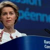 Chủ tịch Ủy ban châu Âu (EC) Ursula von der Leyen tại cuộc họp báo ở Brussels, Bỉ, ngày 4/12. (Ảnh: TTXVN phát)