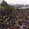 Biểu tình phản đối kết quả bầu cử Tổng thống ở La Paz, Bolivia, ngày 31/10 vừa qua. (Ảnh: AFP/TTXVN)