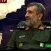 Tư lệnh lực lượng không gian trực thuộc IRGC, Thiếu tướng Amirali Hajizadeh. (Nguồn: YouTube)