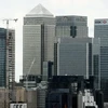 Trung tâm tài chính London gồm văn phòng của các ngân hàng HSBC, Citigroup, JPMorgan Chase, Barclays... (Ảnh: AFP/TTXVN)