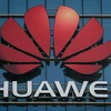 Biểu tượng của Huawei tại văn phòng của tâp đoàn Huawei ở tỉnh Quảng Đông, Trung Quốc. (Ảnh: AFP/TTXVN)
