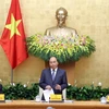 Thủ tướng Nguyễn Xuân Phúc, Chủ tịch Hội đồng Thi đua- Khen thưởng Trung ương phát biểu khai mạc. (Ảnh: Thống Nhất/TTXVN)