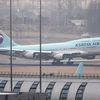 Máy bay của hãng hàng không Korean Air tại sân bay quốc tế Gimpo, phía tây thủ đô Seoul, Hàn Quốc. (Ảnh: Yonhap/TTXVN)