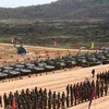 Quang cảnh lễ khai mạc diễn tập quân sự Rồng Vàng 2020. (Ảnh: Nguyễn Hùng Vũ/TTXVN)