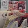 Đồng bảng Anh tại một ngân hàng. (Ảnh: AFP/TTXVN)
