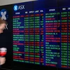 Bảng điện tử thông báo chỉ số chứng khoán tại sàn giao dịch ở Sydney, Australia ngày 10/3 vừa qua. (Ảnh: THX/TTXVN)
