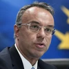 Bộ trưởng Tài chính Hy Lạp Christos Staikouras. (Ảnh: AFP/TTXVN)