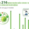 [Infographics] Đã có 216 bệnh nhân mắc COVID-19 được công bố khỏi bệnh