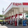 Một trạm bán xăng ở Plano, Texas, Mỹ ngày 20/4 vừa qua. (Ảnh: THX/TTXVN)