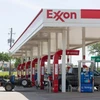 Một trạm bán xăng của Tập đoàn Exxon ở Plano, bang Texas, Mỹ ngày 20/4. (Ảnh: THX/TTXVN)