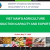 Đại diện Bộ Nông nghiệp và Phát triển Nông thôn Việt Nam trình bày về các lợi thế của nông sản, thực phẩm chế biến Việt Nam. (Ảnh: Huy Lê/TTXVN)