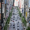 Đại lộ Ginza ở Tokyo, Nhật Bản, ngày 25/5 vừa qua. (Ảnh: AFP/TTXVN)