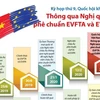[Infographics] Quốc hội thông qua Nghị quyết phê chuẩn EVFTA và EVIPA