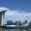 Khu vực quận tài chính thương mại ở Singapore. (Ảnh: AFP/TTXVN)