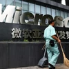 Tòa nhà văn phòng của Microsoft ở thành phố Bắc Kinh của Trung Quốc. (Nguồn: AFP/Getty Images)