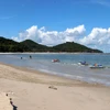 Bãi biển Núi Đèn thành phố Hà Tiên, tỉnh Kiên Giang. (Ảnh: Lê Huy Hải/TTXVN)