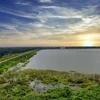 Một góc hồ Đá Đen cung cấp nước sinh hoạt cho phần lớn cư dân của tỉnh Bà Rịa-Vũng Tàu. (Ảnh: Đoàn Mạnh Dương/TTXVN)