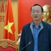 Ông Đặng Ngọc Sơn, Phó Chủ tịch UBND tỉnh Hà Tĩnh phát biểu tại buổi họp báo. (Ảnh: Phan Quân/TTXVN)