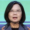 Bà Thái Anh Văn - người đứng đầu chính quyền Đài Loan, Trung Quốc. (Ảnh: Kyodo/TTXVN)