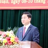 Ông Trần Quốc Nam, Chủ tịch UBND tỉnh Ninh Thuận phát biểu tại kỳ họp thứ 16, HĐND tỉnh khóa X. (Ảnh: Công Thử/TTXVN)