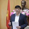 Bộ trưởng Bộ Y tế Nguyễn Thanh Long phát biểu. (Ảnh: Minh Quyết/TTXVN)