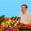Bí thư Tỉnh ủy, Chủ tịch Hội đồng Nhân dân tỉnh Quảng Ninh Nguyễn Xuân Ký. (Ảnh: Văn Đức/TTXVN)