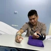 Bệnh nhân may mắn được ghép chi thể là anh Phạm Văn Vương ở Hà Nội. (Ảnh: T.G/Vietnam+)
