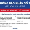 [Infographics] Bộ Y tế thông báo khẩn về địa điểm liên quan đến dịch