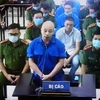 Bị cáo Nguyễn Xuân Đường tại phiên xét xử ngày 25/8/2020 - ảnh chụp qua màn hình. (Ảnh: Thế Duyệt/TTXVN)