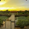 Điện Thái Hoà nằm trong khu vực Đại Nội của kinh thành Huế, được xây dựng vào năm 1805 thời vua Gia Long. (Ảnh: Minh Đức/TTXVN)