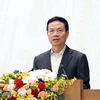 Bộ trưởng Bộ Thông tin và Truyền thông Nguyễn Mạnh Hùng. (Ảnh: Thống Nhất/TTXVN)