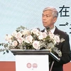 Phó Chủ tịch Ủy ban nhân dân Thành phố Hồ Chí Minh Võ Văn Hoan phát biểu khai mạc lễ hội. (Ảnh: Hồng Giang/TTXVN)