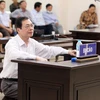 Bị cáo Vũ Huy Hoàng, cựu Bộ trưởng Bộ Công Thương trả lời câu hỏi của Hội đồng xét xử. (Ảnh: Phạm Kiên/TTXVN)