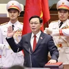 Chủ tịch Quốc hội Vương Đình Huệ tuyên thệ nhậm chức. (Ảnh: Phương Hoa/TTXVN)