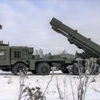 Hệ thống tên lửa phóng nhiều lần Tornado-S 300mm MLRS. (Nguồn: armyrecognition)