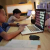Học sinh Singapore học trực tuyến. (Nguồn: straitstimes)