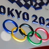 Biểu tượng Thế vận hội mùa Hè Tokyo 2020 tại Tokyo, Nhật Bản, ngày 28/1/2020. (Ảnh: AFP/TTXVN)