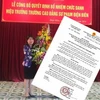 Bà Nguyễn Thị Mai tại lễ công bố quyết định Hiệu trưởng và Quyết định của UBND tỉnh Điện Biên. (Nguồn: baovephapluat)