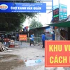 [Photo] Phong tỏa chợ Xanh Văn Quán do liên quan đến ca mắc COVID-19 