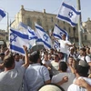 Một cuộc tuần hành của người Israel ở Jerusalem hồi tháng 5. (Nguồn: AP)
