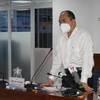 Ông Tăng Chí Thượng, Phó Giám đốc Sở Y tế Thành phố Hồ Chí Minh thông tin về công tác phòng chống dịch. (Ảnh: Xuân Anh/TTXVN)
