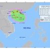 Hình ảnh vị trí và đường đi của bão số 3. (Nguồn: nchmf.gov.vn)