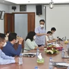 Phó Thủ tướng Vũ Đức Đam phát biểu tại buổi kiểm tra công tác phòng, chống dịch tại Công ty Cổ phần Việt Nam Kỹ nghệ Súc sản Vissan, phường 13, quận Bình Thạnh, Thành phố Hồ Chí Minh. (Ảnh: Diệp Trương/TTXVN)