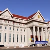 Hình ảnh nghiệm thu hoàn thành Nhà Quốc hội mới của Lào 