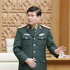 Thiếu tướng Nguyễn Xuân Kiên, Cục trưởng Cục Quân y phát biểu. (Ảnh: Doãn Tấn/TTXVN)