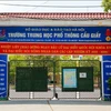 Trường Trung học Phổ thông Cầu Giấy nơi 2 em Lê Thị Thanh Huyền và Trần Lan Chi, lớp 11 D2 theo học. (Nguồn: dantri)
